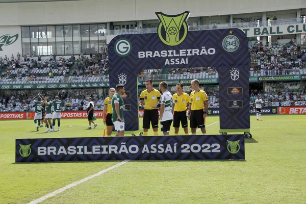 Brezilya Futbol Şampiyonası: Coritiba ve Goias. 10 Nisan 2022, Coritiba, Parana, Brezilya: Coritiba ile Goias arasındaki futbol maçı, Brezilya Futbol Şampiyonası 'nın birinci turu için geçerli, Curitiba, Parana' daki Couto Pereira Stadyumu 'nda düzenlendi.