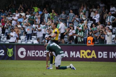 Brezilya Futbol Şampiyonası: Coritiba ve Goias. 10 Nisan 2022, Coritiba, Parana, Brezilya: Coritiba ile Goias arasındaki futbol maçı, Brezilya Futbol Şampiyonası 'nın birinci turu için geçerli, Curitiba, Parana' daki Couto Pereira Stadyumu 'nda düzenlendi.