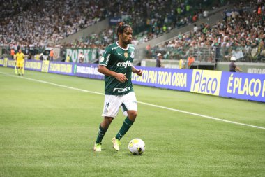 Brezilya Futbol Şampiyonası: Palmeiras ve Ceara. 9 Nisan 2022, Sao Paulo, Brezilya: Palmeiras ile Ceara arasındaki futbol maçı, Brezilya Futbol Şampiyonası 'nın birinci turu için geçerli, Sao Paulo' daki Allianz Parque Stadyumu 'nda 9 Nisan Cumartesi günü yapıldı.). 