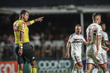 Brezilya Futbol Şampiyonası: Sao Paulo ve Athletico Paranaense. 10 Nisan 2022, Sao Paulo, Brezilya: Morumbi Stadyumu 'nda düzenlenen Brezilya Futbol Şampiyonası' nın ilk turu için geçerli olan Sao Paulo ve Athletico Paranaense arasındaki futbol maçı