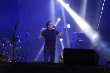 Gruptan Ira! Rock Brazil 'de 40 yıl, Sao Paulo' da. 10 Nisan 2022, Sao Paulo, Brezilya: Ira grubunun gösterisi! Pazar (10) günü Latin Amerika Memorial, Sao Paulo 'da düzenlenen Rock Brazil 40 Yıl boyunca. Tarihi aşamaları olan bir olay. 