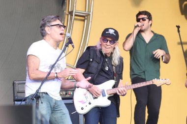 Ultraje a Rigor 'un Sao Paulo' daki Rock Brazil 'deki 40 yıllık konseri. 10 Nisan 2022, Sao Paulo, Brezilya: Brezilyalı grup Ultraje a Rigor, Latin Amerika Memorial, Sao Paulo 'da düzenlenen Brezilya Rock Müzik Festivali' nde 40 yıl boyunca sahne aldı.