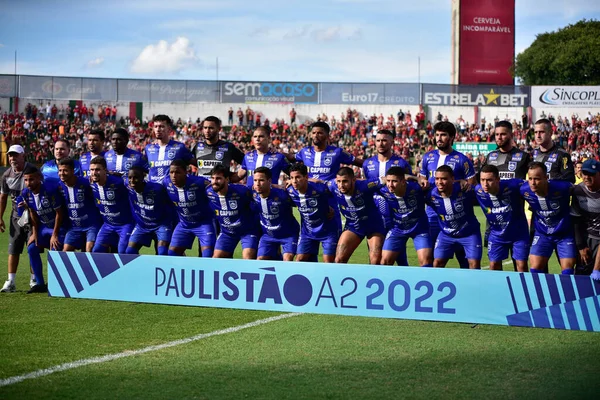Paulista Soccer Championship Second Division Półfinały Portuguesa Rio Claro Kwietnia — Zdjęcie stockowe