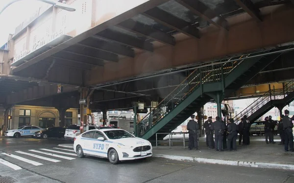 Polis Devriye Merkezi Harlem Suçla Silah Sesleriyle Savaşmak Için Kuruldu — Stok fotoğraf