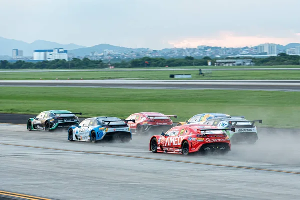 Motorsport Stock Series Kerül Megrendezésre Egy Áramkör Létre Galeao Repülőtéren — Stock Fotó