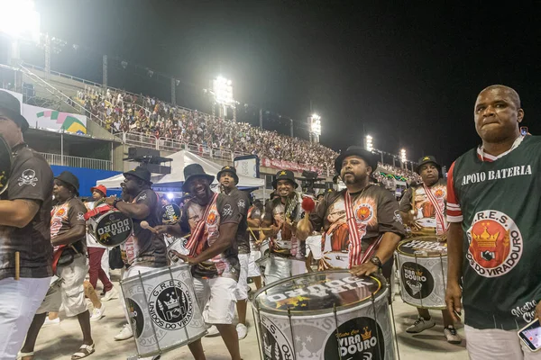 Rio Janeiro Karnavalı Için Unidos Viradouro Nun Teknik Provaları Nisan — Stok fotoğraf