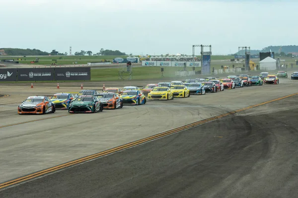 Stock Car Pro Serisi Yarış Galeao Nisan 2022 Rio Janeiro — Stok fotoğraf