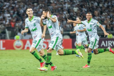 Libertadores Futbol Kupası - Grup Sahnesi: Atletico-MG, Amerika-MG 'ye karşı. 13 Nisan 2022, Belo Horizonte, Minas Gerais, Brezilya: Atletico-MG ve Amerika-MG arasındaki futbol maçı, Mineirao Stadyum 2022' de düzenlenen Libertadores Futbol Kupası 'nın grup aşaması için geçerli.