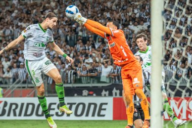 Libertadores Futbol Kupası - Grup Sahnesi: Atletico-MG, Amerika-MG 'ye karşı. 13 Nisan 2022, Belo Horizonte, Minas Gerais, Brezilya: Atletico-MG ve Amerika-MG arasındaki futbol maçı, Mineirao Stadyum 2022' de düzenlenen Libertadores Futbol Kupası 'nın grup aşaması için geçerli.