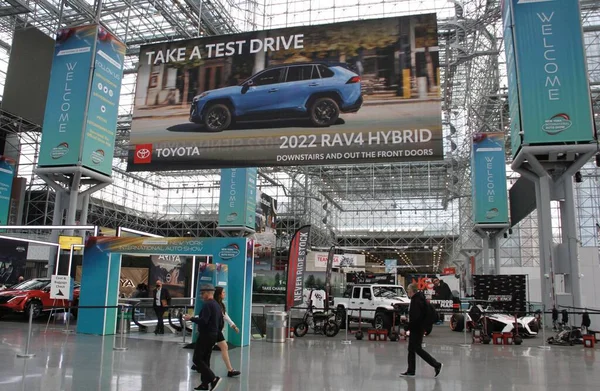 2022年纽约国际车展 2022年4月13日 美国纽约 纽约国际车展 New York International Auto Show 将于4月15日至24日在纽约Javits — 图库照片
