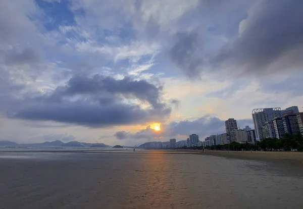 Мусор Накопленный Дождя Загрязняет Пляжи Сантоса Апреля 2022 Года Сантос — стоковое фото