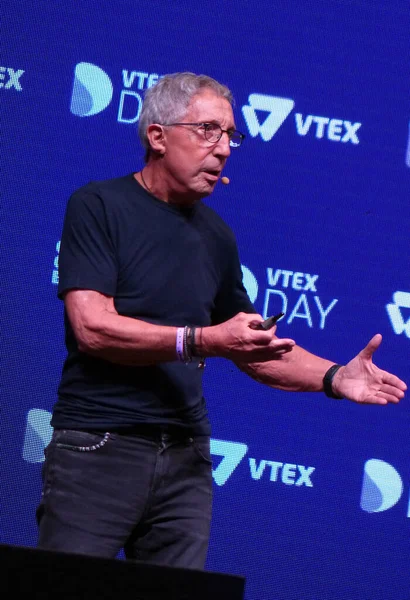 Бразильский Бизнесмен Абилио Диниз Время Лекции Vtex Day Крупнейшем Мероприятии — стоковое фото