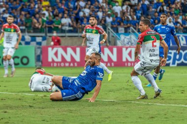 Brezilya Futbol Şampiyonası - 2. Lig: Cruzeiro - 12 Nisan 2022, Belo Horizonte, Minas Gerais, Brezilya: Brezilya 'nın Mineirao Stadyumu' nda düzenlenen Brezilya Futbol Şampiyonası 'nın ikinci turu için geçerli olan Cruzeiro ile