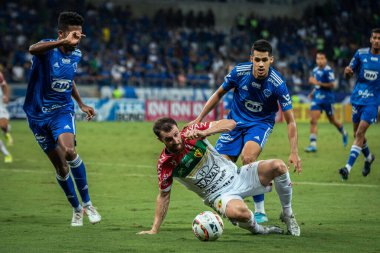 Brezilya Futbol Şampiyonası - 2. Lig: Cruzeiro - 12 Nisan 2022, Belo Horizonte, Minas Gerais, Brezilya: Brezilya 'nın Mineirao Stadyumu' nda düzenlenen Brezilya Futbol Şampiyonası 'nın ikinci turu için geçerli olan Cruzeiro ile