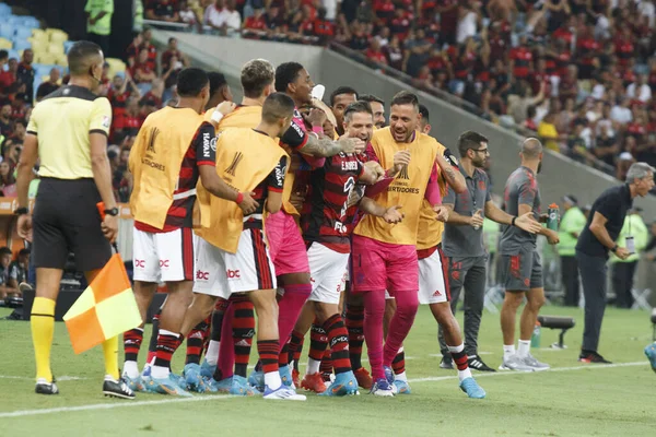 Libertadores Soccer Cup Груповий Етап Фламенго Проти Таллера Аргентина Квітня — стокове фото