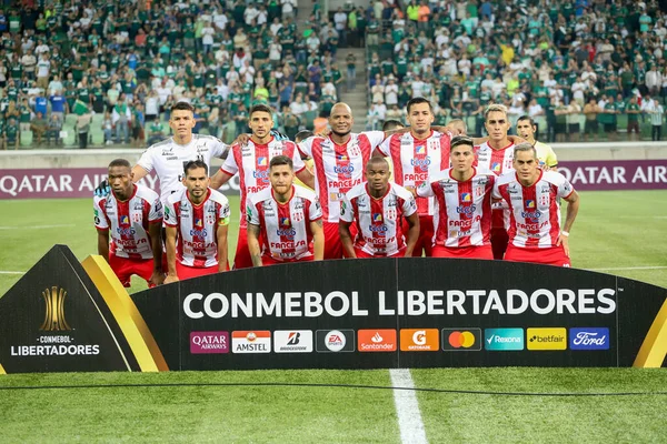 Libertadores Soccer Cup Group Stage Palmeiras Independiente Petrolero Bolivia Апреля — стоковое фото