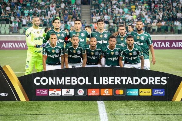 Libertadores Soccer Cup Group Stage Palmeiras Independiente Petrolero Bolivia Апреля — стоковое фото