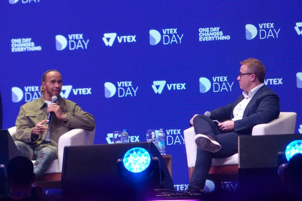 Pilot Lewis Hamilton Participa Vtex Day Mayor Evento Transformación Digital — Foto de Stock