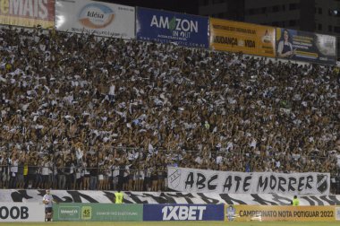 Potiguar Futbol Şampiyonası - Finais: ABC-RN ve America-RN. 14 Nisan 2022, Natal, Rio Grande do Norte, Brezilya: ABC-RN ile Amerika-RN arasındaki futbol maçı, Potiguar Futbol Şampiyonası finali için geçerlidir.