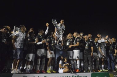 Potiguar Futbol Şampiyonası - Finais: ABC-RN ve America-RN. 14 Nisan 2022, Natal, Rio Grande do Norte, Brezilya: ABC-RN ile Amerika-RN arasındaki futbol maçı, Potiguar Futbol Şampiyonası finali için geçerlidir.