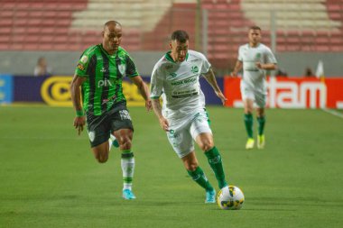 Brezilya Futbol Şampiyonası: Amerika-MG ve Juventude. Abril 16, 2022, Belo Horizonte, Minas Gerais, Brezilya: Brezilya Futbol Şampiyonası 'nın ikinci turu için geçerli olan Amerika-MG ve Juventude arasındaki futbol maçı