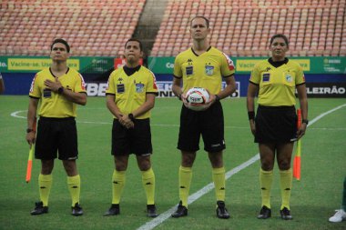 Brezilya Futbol Şampiyonası Üçüncü Ligi: Manaus Remo-PA 'ya karşı. 16 Nisan 2022, Manaus, Amazonas, Brezilya: Manaus ve Remo-PA arasındaki futbol maçı, Brezilya Futbol Şampiyonası Üçüncü Ligi için geçerli, Manaus' taki Arena da Amazonia Stadyumu 'nda düzenlendi.