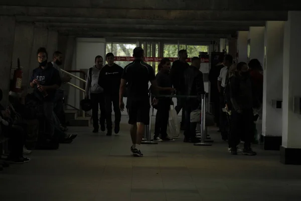 Passagiersverkeer Het Busstation Curitiba Tijdens Paasvakantie April 2022 Curitiba Parana — Stockfoto