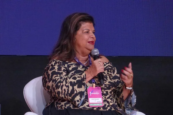 Sao Paulo 'da Favela 2022 Fuarı. 15 Nisan 2022, Sao Paulo, Brezilya: 15-17 Nisan tarihleri arasında, Expo Favela 'nın ilk baskısı gerçekleştirilir, sergi sahipleri varoşlardan girişimciler ve girişimcilerdir.