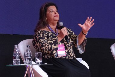 Sao Paulo 'da Favela 2022 Fuarı. 15 Nisan 2022, Sao Paulo, Brezilya: 15-17 Nisan tarihleri arasında, Expo Favela 'nın ilk baskısı gerçekleştirilir, sergi sahipleri varoşlardan girişimciler ve girişimcilerdir.