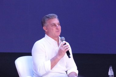 Sao Paulo 'da Favela 2022 Fuarı. 15 Nisan 2022, Sao Paulo, Brezilya: 15-17 Nisan tarihleri arasında, Expo Favela 'nın ilk baskısı gerçekleştirilir, sergi sahipleri varoşlardan girişimciler ve girişimcilerdir.