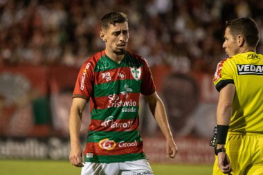 Paulista Futbol Şampiyonası - İkinci Lig Finalleri: Portekiz, Sao Bento 'ya karşı. 17 Nisan 2022, Sao Paulo, Brezilya: Portekiz ve Sao Bento arasında oynanan futbol maçı, Paulista Futbol Şampiyonası - İkinci Lig Finalleri, Caninde Sta