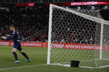 Brezilya Futbol Şampiyonası: Atletico-PR, Atletico-MG 'ye karşı 17 Nisan 2022, Curitiba, Parana, Brezilya: Atletico Paranaense ile Atletico Mineiro arasındaki futbol maçı, Brezilya Futbol Şampiyonası' nın ikinci turu için geçerli.