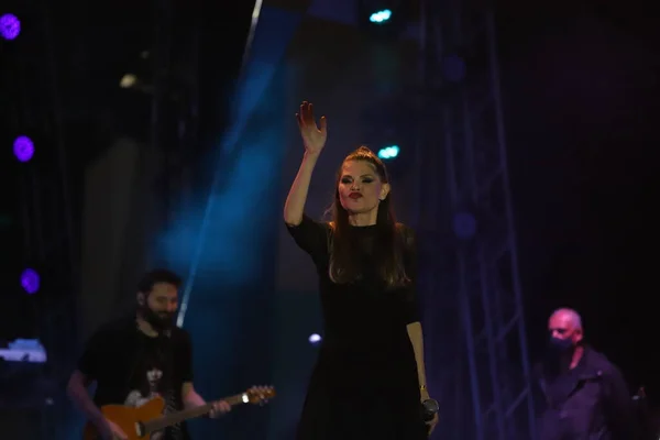 Int Music Festival Spettacolo Del Cantante Beto Lee Rock Brazil — Foto Stock