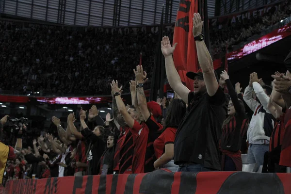 Campeonato Brasileiro Futebol Atlético Atlético Abril 2022 Curitiba Paraná Brasil — Fotografia de Stock