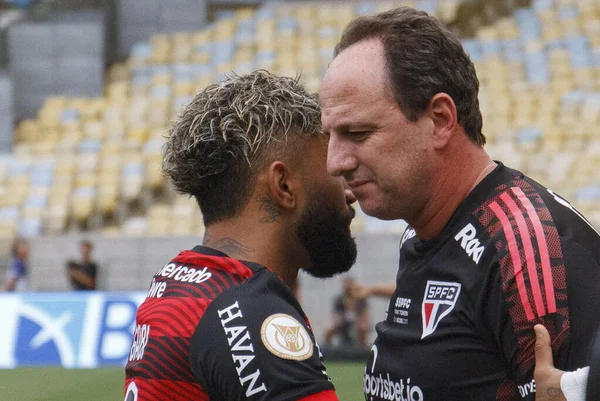 Campeonato Brasileiro Futebol Flamengo São Paulo Abril 2022 Rio Janeiro — Fotografia de Stock