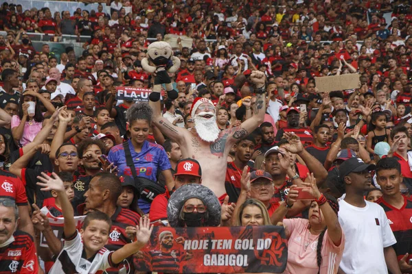 Campeonato Brasileiro Futebol Flamengo São Paulo Abril 2022 Rio Janeiro — Fotografia de Stock