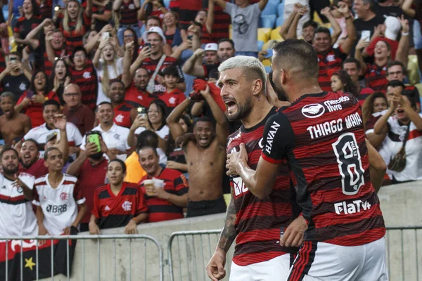 Campeonato Brasileiro Futebol Flamengo São Paulo Abril 2022 Rio Janeiro — Fotografia de Stock