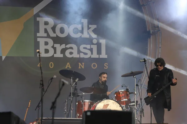 Int Шоу Певца Пауло Рикардо Rock Brazil Years Sao Paulo — стоковое фото
