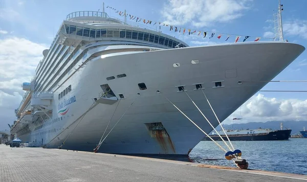 Crucero Costa Diadema Sale Del Puerto Santos Abril 2022 Santos — Foto de Stock