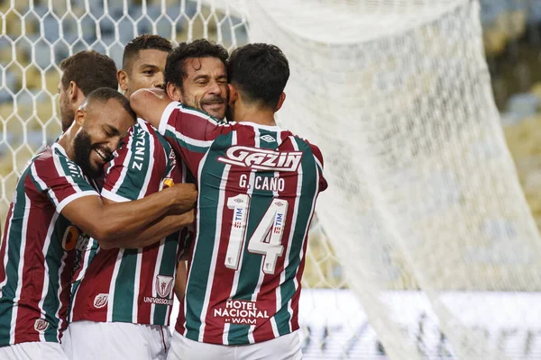 Copa Brasil Fútbol Tercera Fase Fluminense Vila Nova Abril 2022 — Foto de Stock