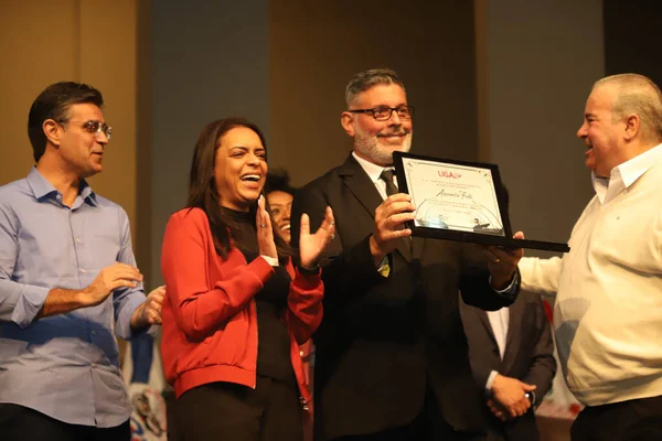 Guvernér Sao Paula Rodrigo Garcia Zahajuje Program Qualifica Samba Dubna — Stock fotografie