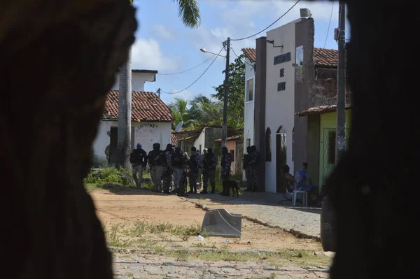 Operación Policial Arresta Sospechosos Tráfico Drogas Comunidad Mosquito Natal Abril — Foto de Stock