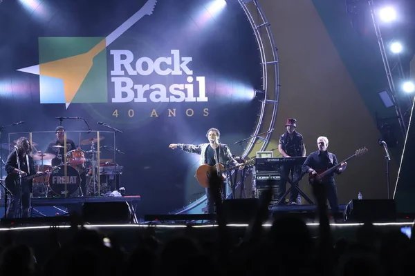 Int Rock Brésil Ans Spectacle Chanteur Brésilien Frejat Avril 2022 — Photo