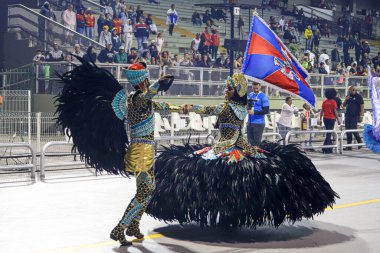 Sao Paulo Karnavalı: 22 Nisan 2022, Sao Paulo, Brezilya: Sao Paulo Karnavalı Access Group I 'in Perola Negra Samba Okul Geçit Töreni, 22 Nisan Cuma günü Sao Paulo' daki Anhembi Sambadrome 'da).