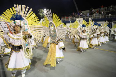 Sao Paulo Karnavalı: 22 Nisan 2022, Sao Paulo, Brezilya: Sao Paulo Karnavalı Access Group I 'in Perola Negra Samba Okul Geçit Töreni, 22 Nisan Cuma günü Sao Paulo' daki Anhembi Sambadrome 'da).