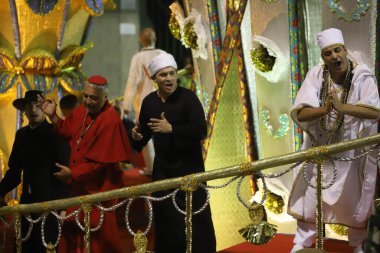 Sao Paulo Karnaval Özel Grubu: Unidos de Vila Maria Samba Okulu Geçidi. 23 Nisan 2022, Sao Paulo, Brezilya: Sao Paulo, Sao Paulo 'da Sao Paulo Karnavalı Özel Grubu tarafından düzenlenen Unidos de Vila Maria samba okulu geçit töreni