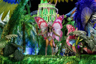 Sao Paulo Karnaval Özel Grubu: Unidos de Vila Maria Samba Okulu Geçidi. 23 Nisan 2022, Sao Paulo, Brezilya: Sao Paulo, Sao Paulo 'da Sao Paulo Karnavalı Özel Grubu tarafından düzenlenen Unidos de Vila Maria samba okulu geçit töreni