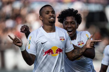 Brezilya Futbol Şampiyonası: Red Bull Bragantino Sao Paulo 'ya karşı. 23 Nisan 2022, Braganca Paulista, Sao Paulo, Brezilya: Brezilya Futbol Şampiyonası 'nın üçüncü turu için geçerli olan RB Bragantino ve Sao Paulo arasındaki futbol maçı