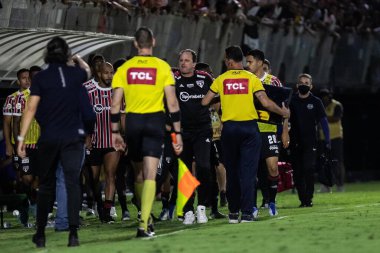 Brezilya Futbol Şampiyonası: Red Bull Bragantino Sao Paulo 'ya karşı. 23 Nisan 2022, Braganca Paulista, Sao Paulo, Brezilya: Brezilya Futbol Şampiyonası 'nın üçüncü turu için geçerli olan RB Bragantino ve Sao Paulo arasındaki futbol maçı
