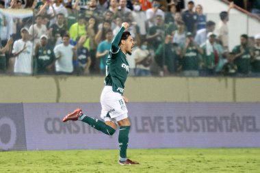Brezilya Futbol Şampiyonası: Palmeiras ve Corinthians. 23 Nisan 2022, Barueri, Sao Paulo, Brezilya: Palmeiras ve Corinthians arasındaki futbol maçı, Arena Barueri stadyumunda düzenlenen Brezilya Futbol Şampiyonası 'nın üçüncü turu için geçerlidir.